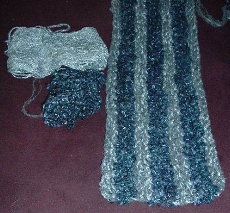 Lion Brand Yarn - Beautiful knit waves in yummy Tutti Frutti Ice